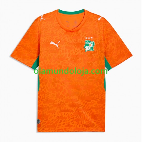 Camisola Costa do Marfim Homem Equipamento Primeiro Copa do Mundo 2026 Manga Curta